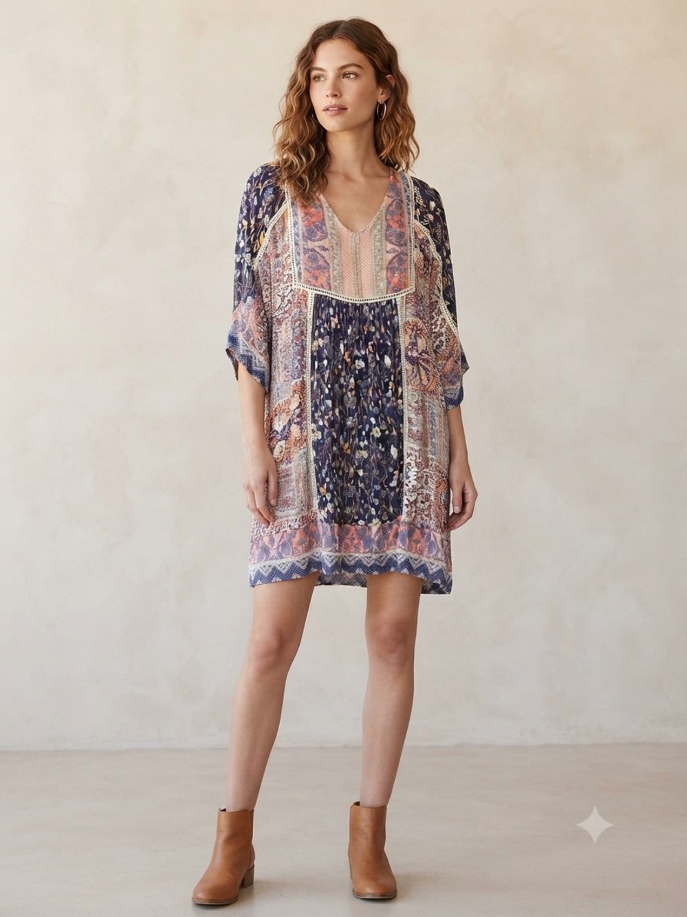 Sundance Patchwork Dress women’s large. So soft and flowy!